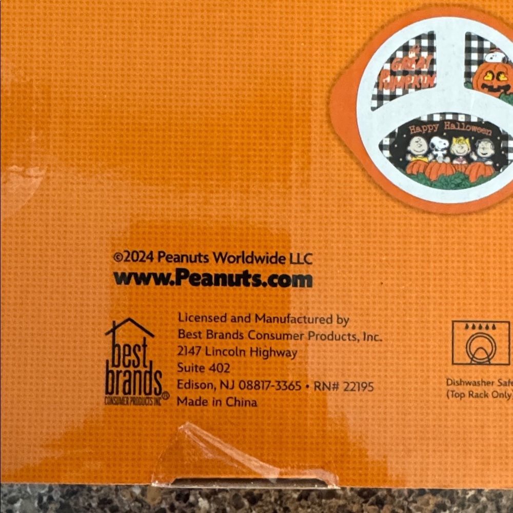 NEW Peanuts & Snoopy Great Pumpkin Kids' Halloween Dinnerware Set - Picture 3 of 3